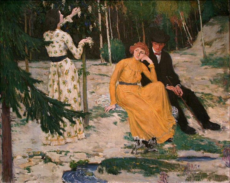 Jan Preisler Lovers oil painting picture